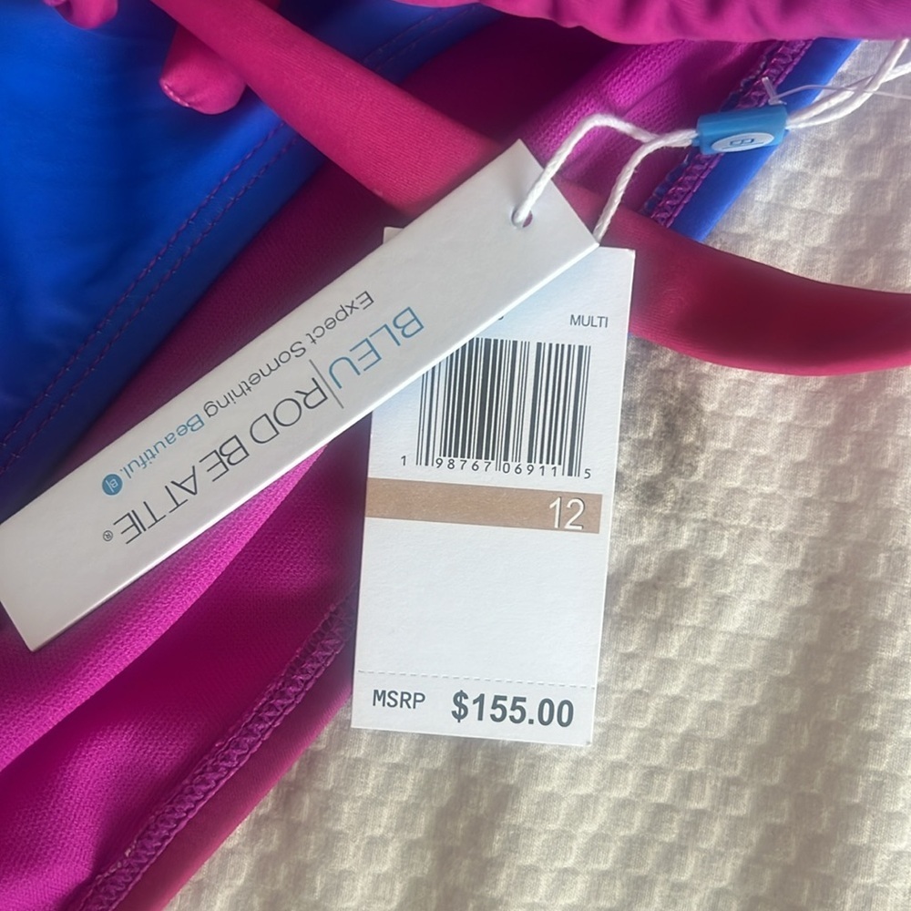 Bleu Rod Beattie Heat of The Moment Triangle Halter Top and Tie Sides Bottom - Picture 12 of 12